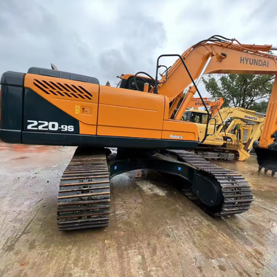 22000 kg Peso da máquina HYUNDAI R220W-9S em Xangai com cilindro hidráulico original