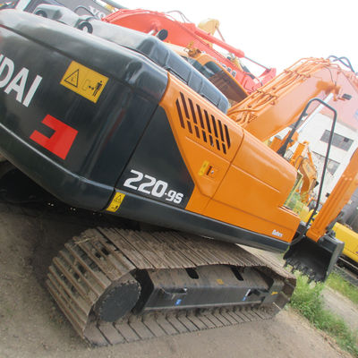 Alta Eficiência de Operação Coreia do Sul 22 toneladas Excavadora Hyundai 220 usada R220LC-7