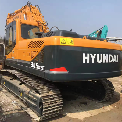 Excavadora Hyundai R305LC-9S usada Coreia do Sul 198KW Alta eficiência operacional