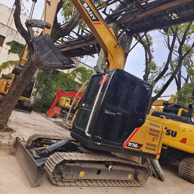 Sany SY75C Excavadora Usada 7 toneladas Sany Mini Excavadora para Construção de Engenharia