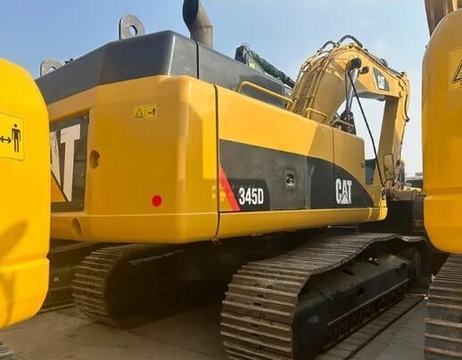 CAT 345D Excavadora Lagarta Usada 45 toneladas Grande Excavadora Hidráulica com Motor C13