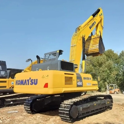 Excavadora usada Komatsu PC450 com motor SAA6D125E-5 original e capacidade de 2.1 baldes